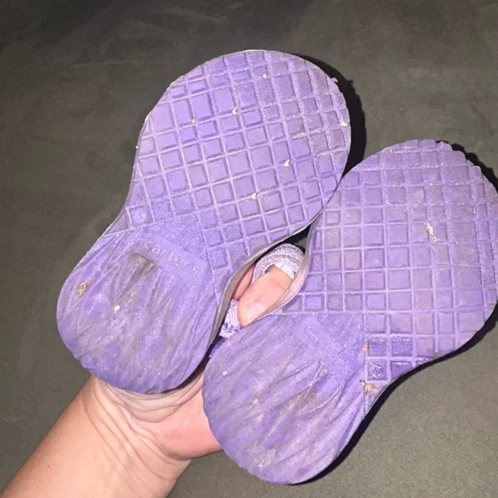 5 for $25🔥Carter's Hot‎ Pink/ Purple Sandals Girls Size 5
